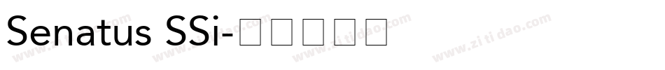 Senatus SSi字体转换
